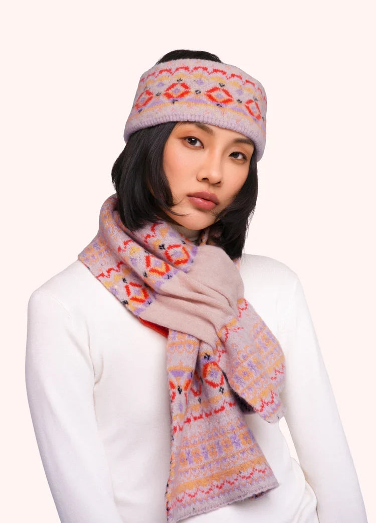 POWDER FAIR ISLE HEADBAND - CREAM