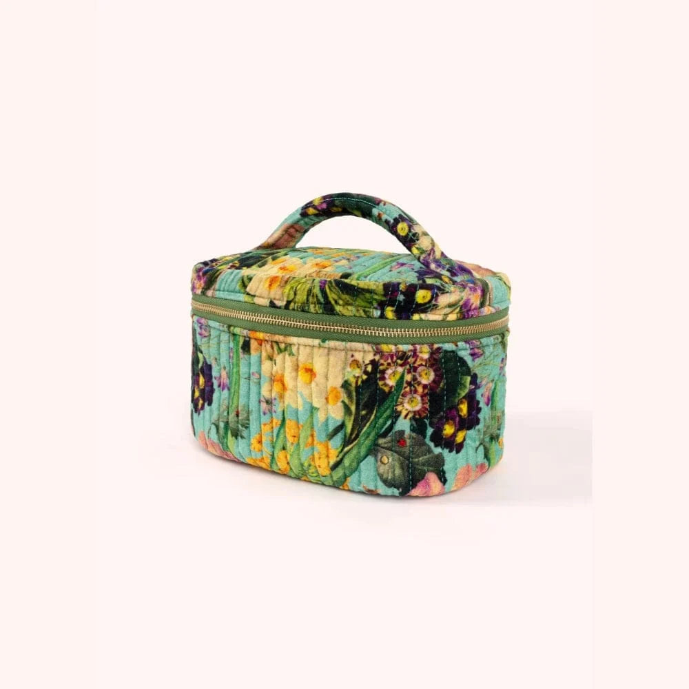 POWDER QUILTED VANITY CASE - SPRING FLORA