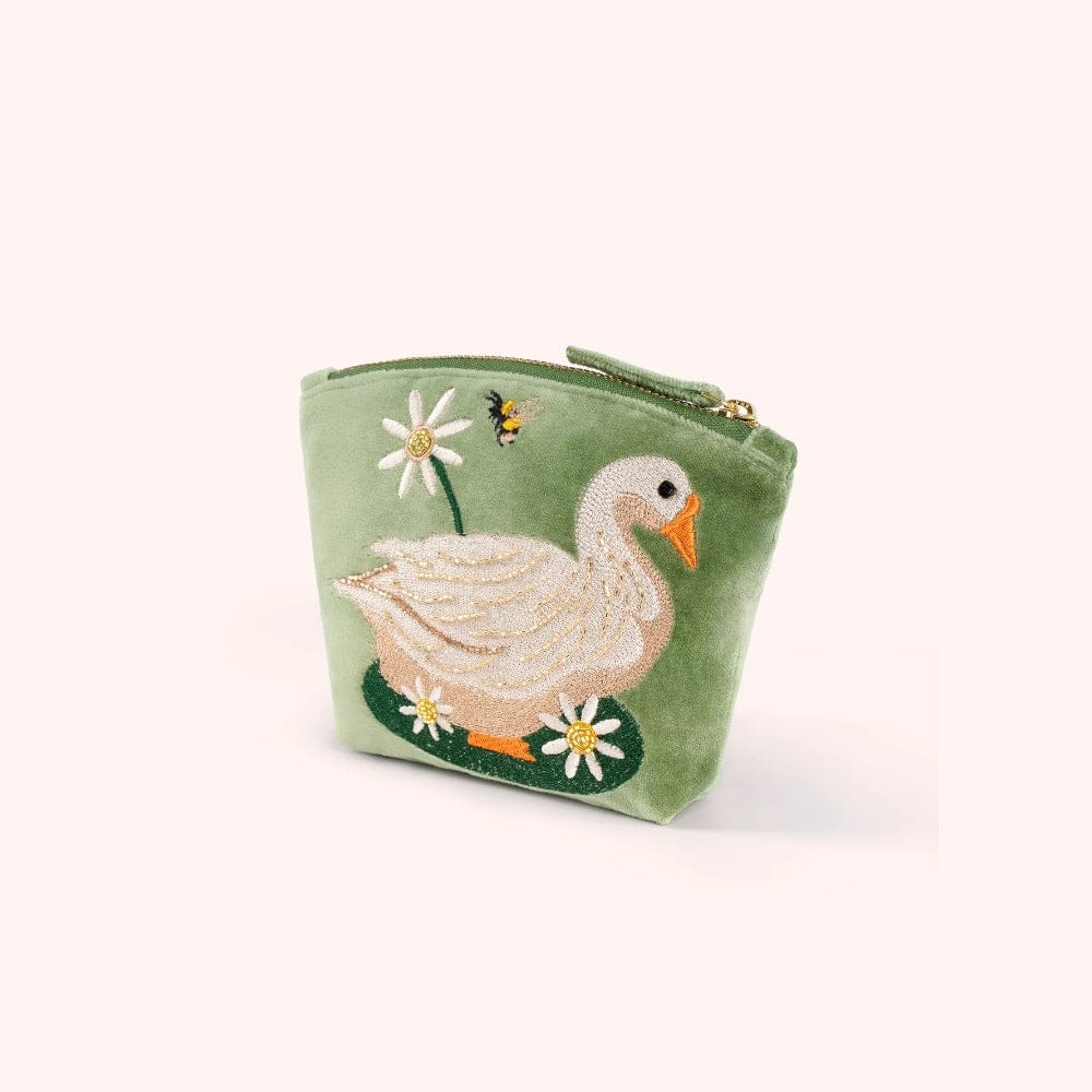 POWDER VELVET MINI POUCH - GARDEN GOOSE