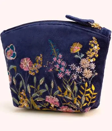 POWDER MINI POUCH - NAVY FLORAL