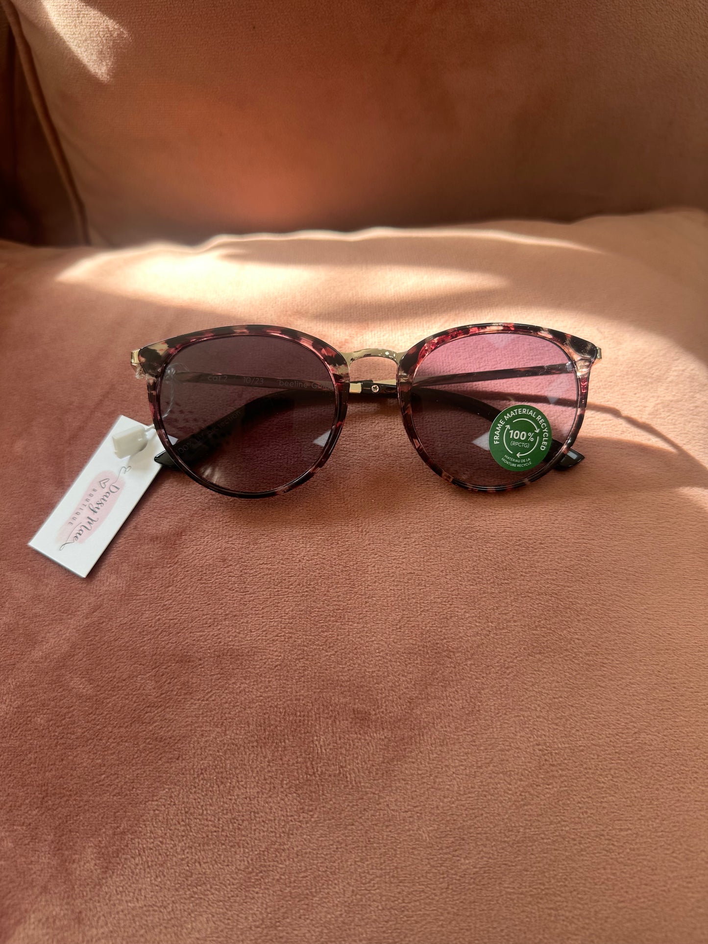 DMB Pink Tortoiseshell Sunglasses