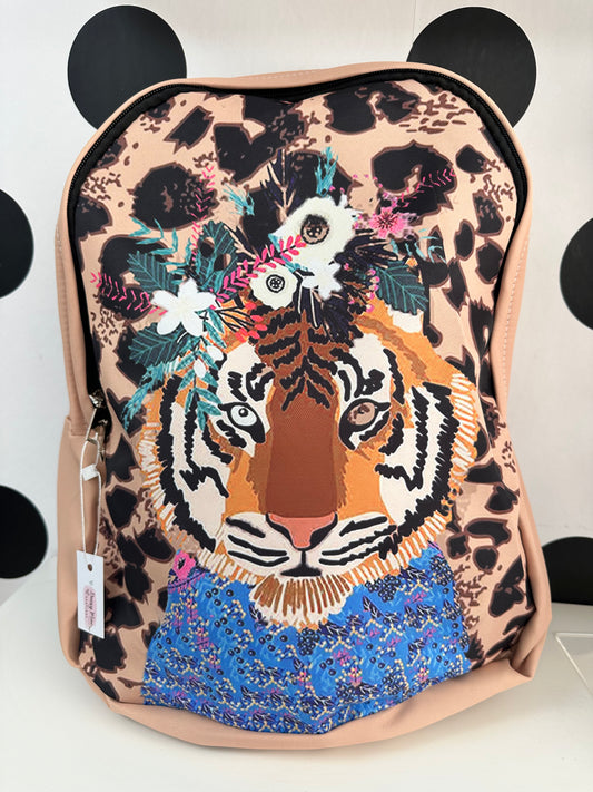 DMB Large Floral Tiger Backpack