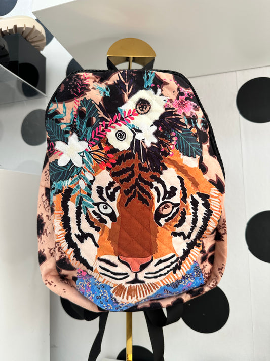 DMB Small Floral Tiger Backpack