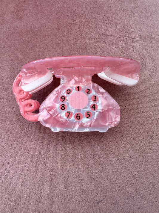 DMB Pink Telephone Claw Clip