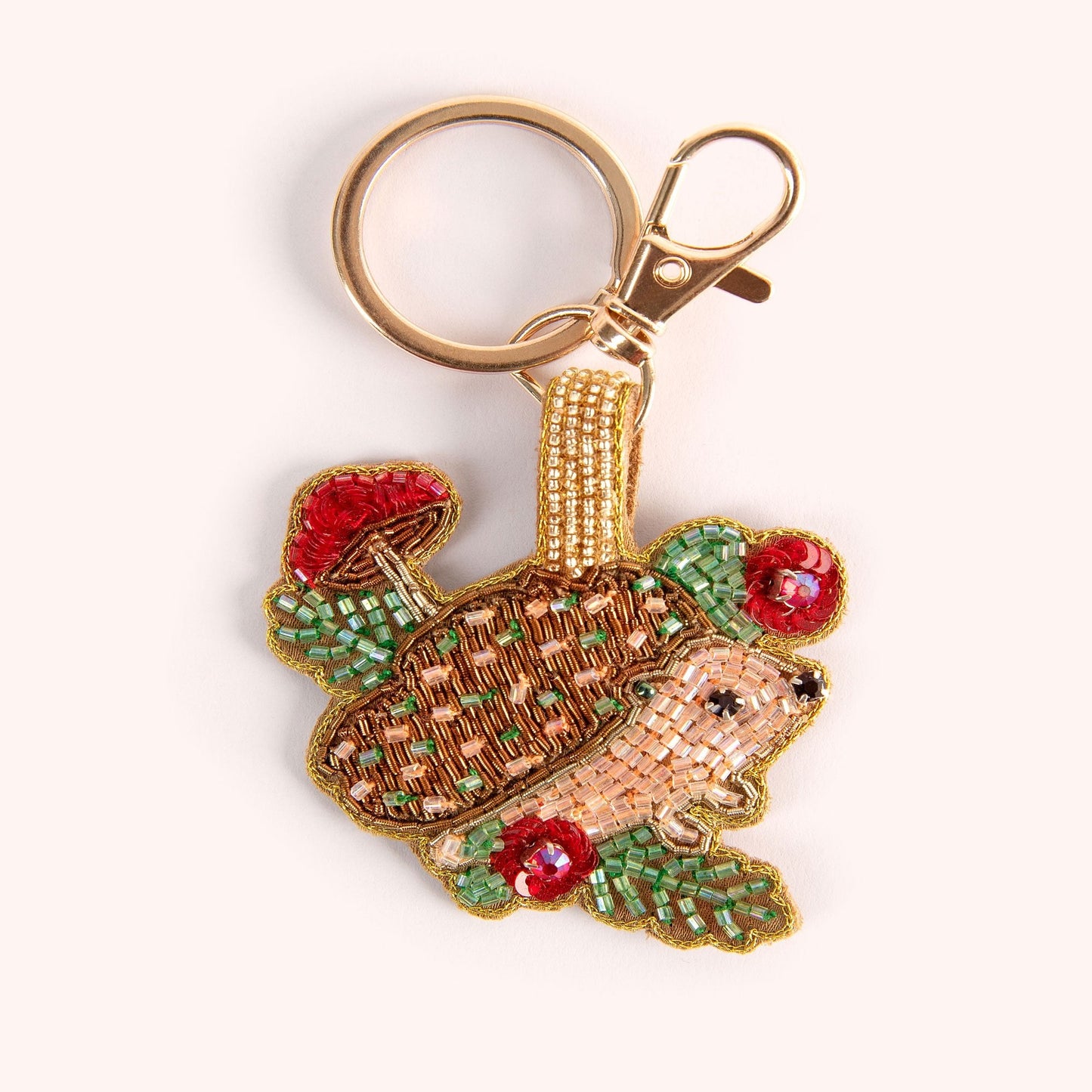 Powder BEADED KEYRINGS - HEDGEHOG