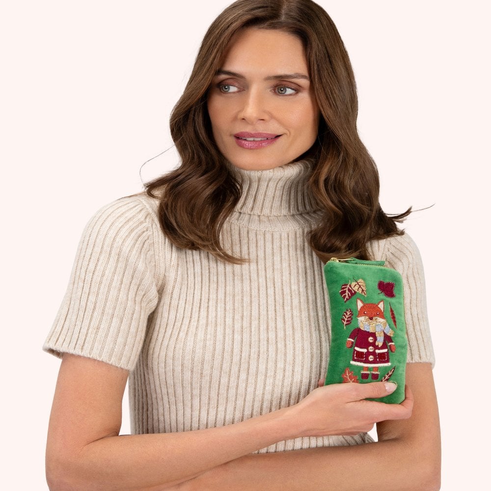 Powder VELVET SUNGLASSES / GLASSES POUCH - COSY FOX