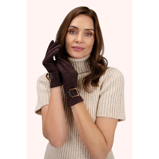 Powder DANA GLOVES - CHOCOLATE