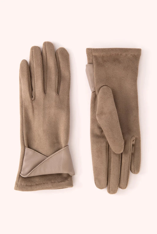 Powder MEREDITH GLOVES - TAUPE