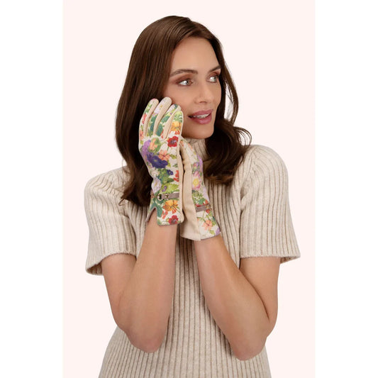 Powder KYLIE GLOVES -FLORAL CREAM