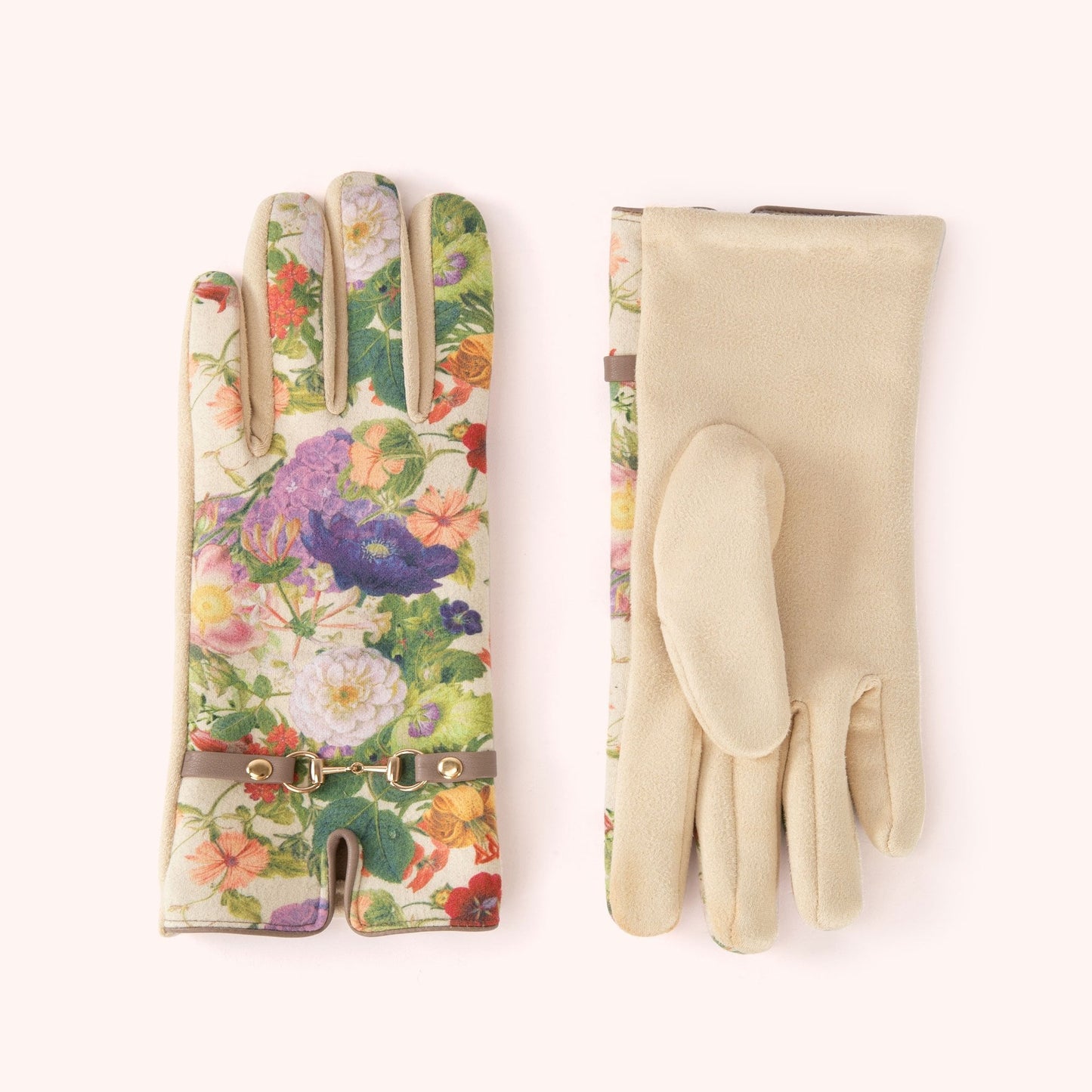 Powder KYLIE GLOVES -FLORAL CREAM