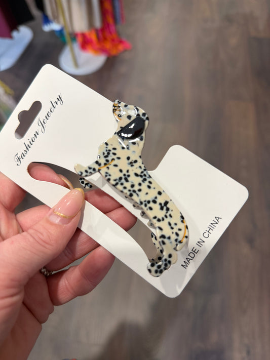 DMB Black White Dog Clip