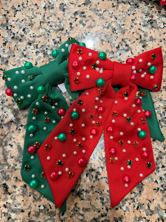 DMB Embellished Christmas Bow