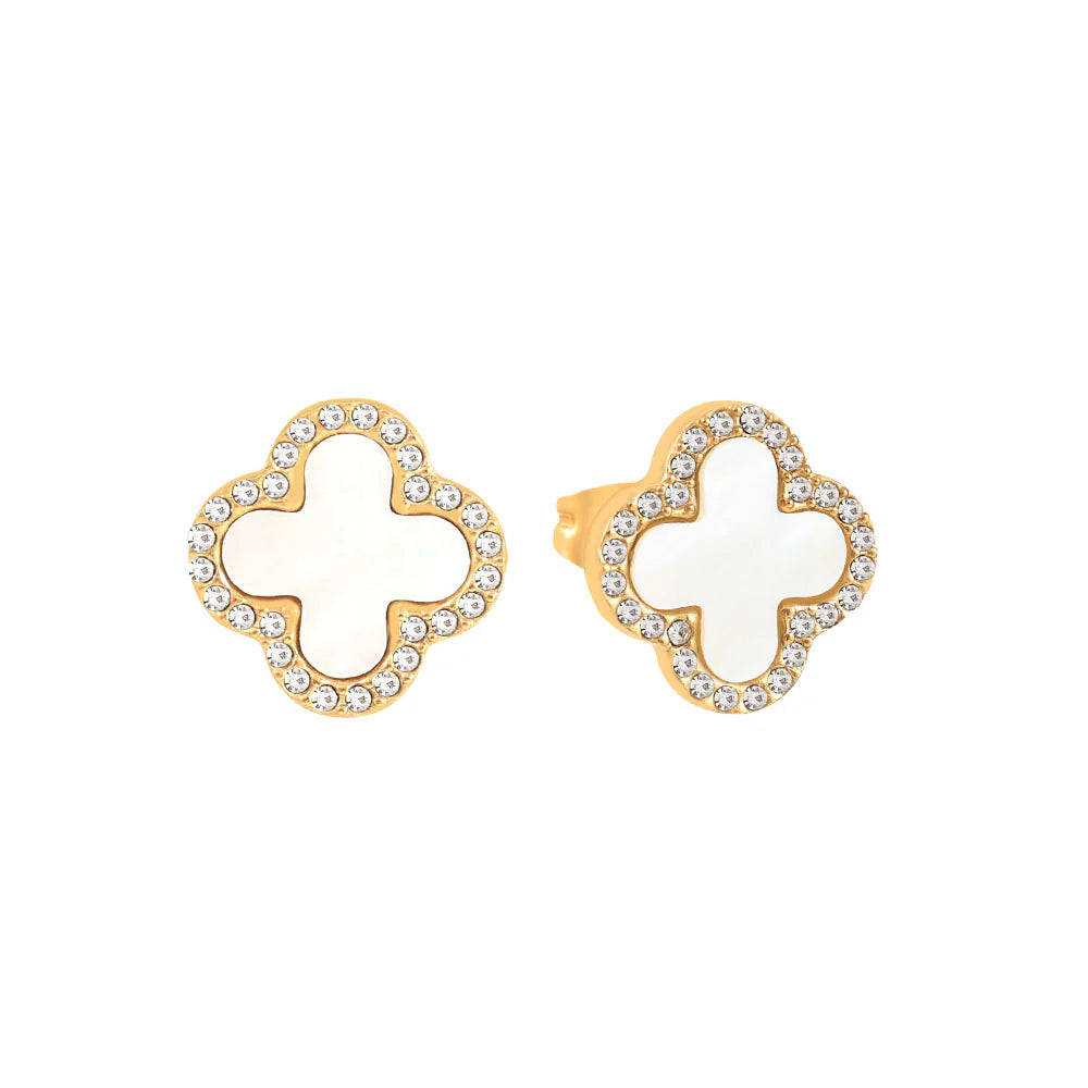 Knight & Day T708EMS Estella Shell Pearl studs