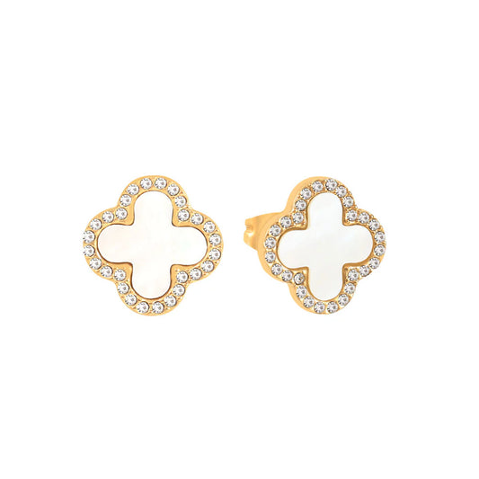 Knight & Day T708EMS Estella Shell Pearl studs