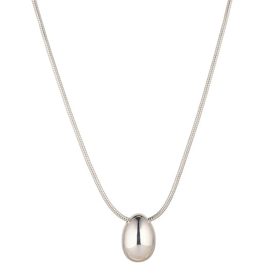Knight & Day S442NCB Chunky Silver Tear Drop Pendant