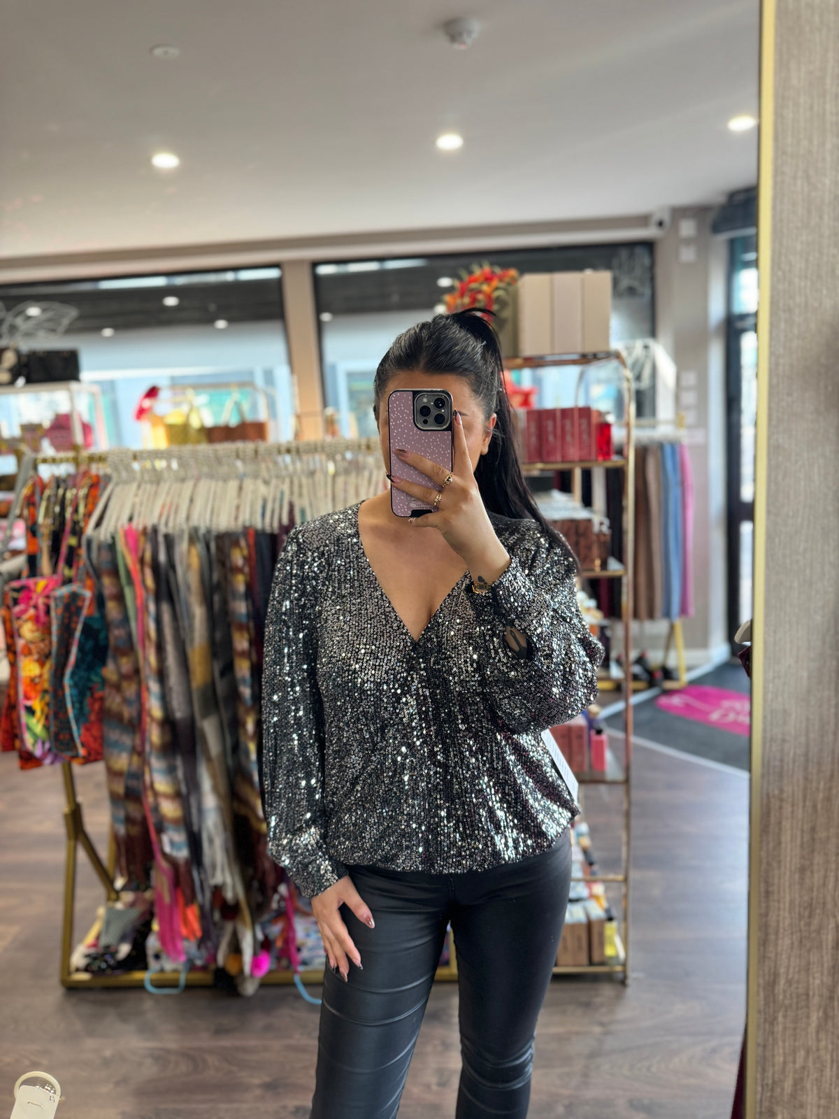 Zibi London Sequin Blouse