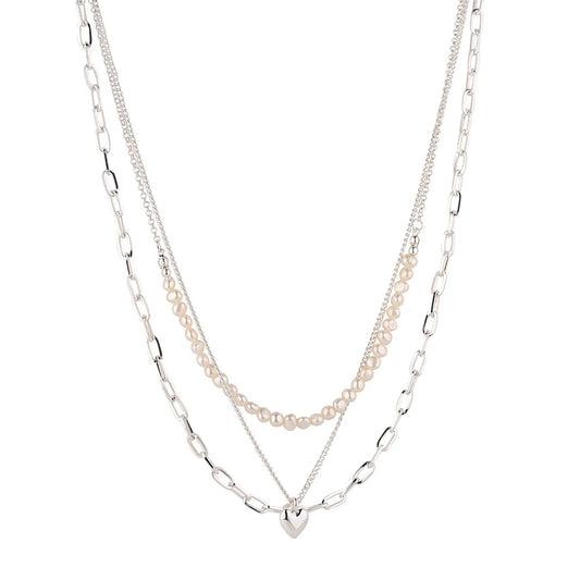 Knight & Day Triple Layer Freshwater Pearl Necklace R182NCB