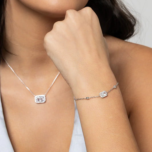Knight and Day Classic Style Rectangular Bracelet T354BCB