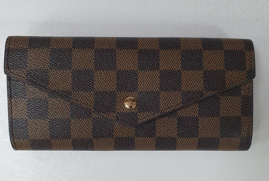 Brown Checked Purse - Daisy Mae Boutique