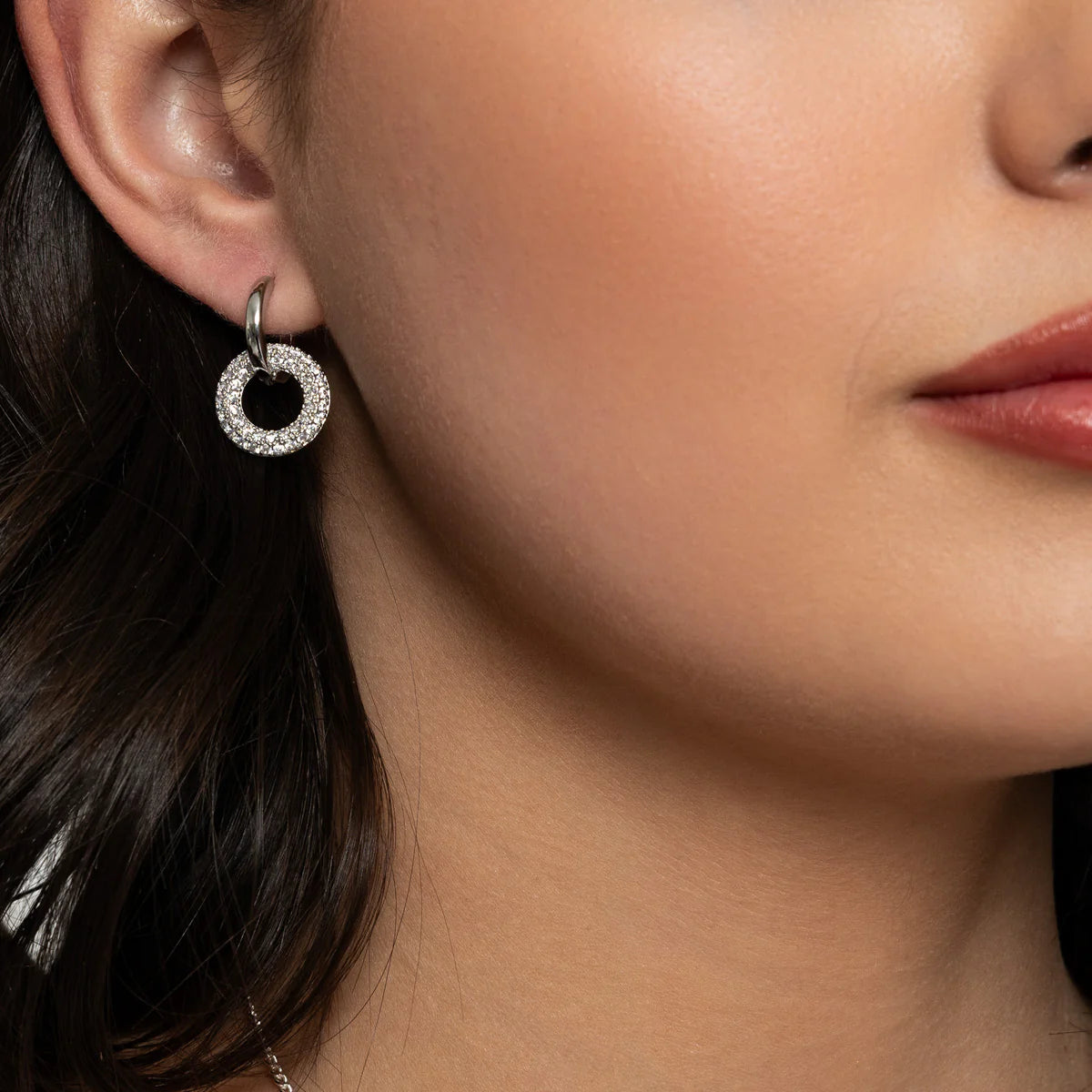 Knight and Day Interlinking Circles Earrings T135EMS
