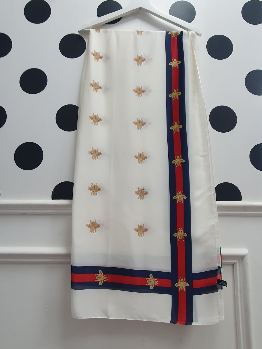 DMB Cream Bee Print Scarf - Daisy Mae Boutique