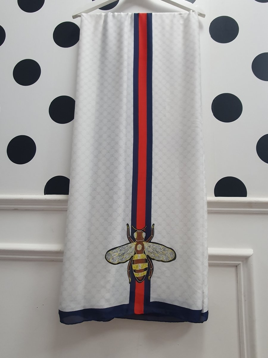 DMB Navy/Cream Bee Scarf - Daisy Mae Boutique