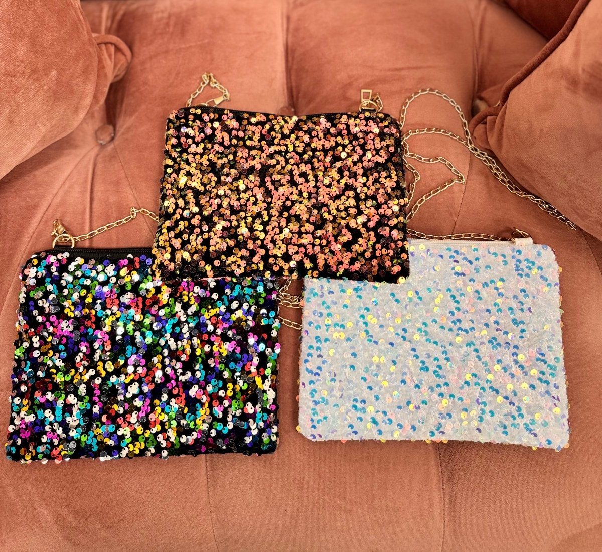DMB Sequin Cross Body / Clutch Bag - Daisy Mae Boutique