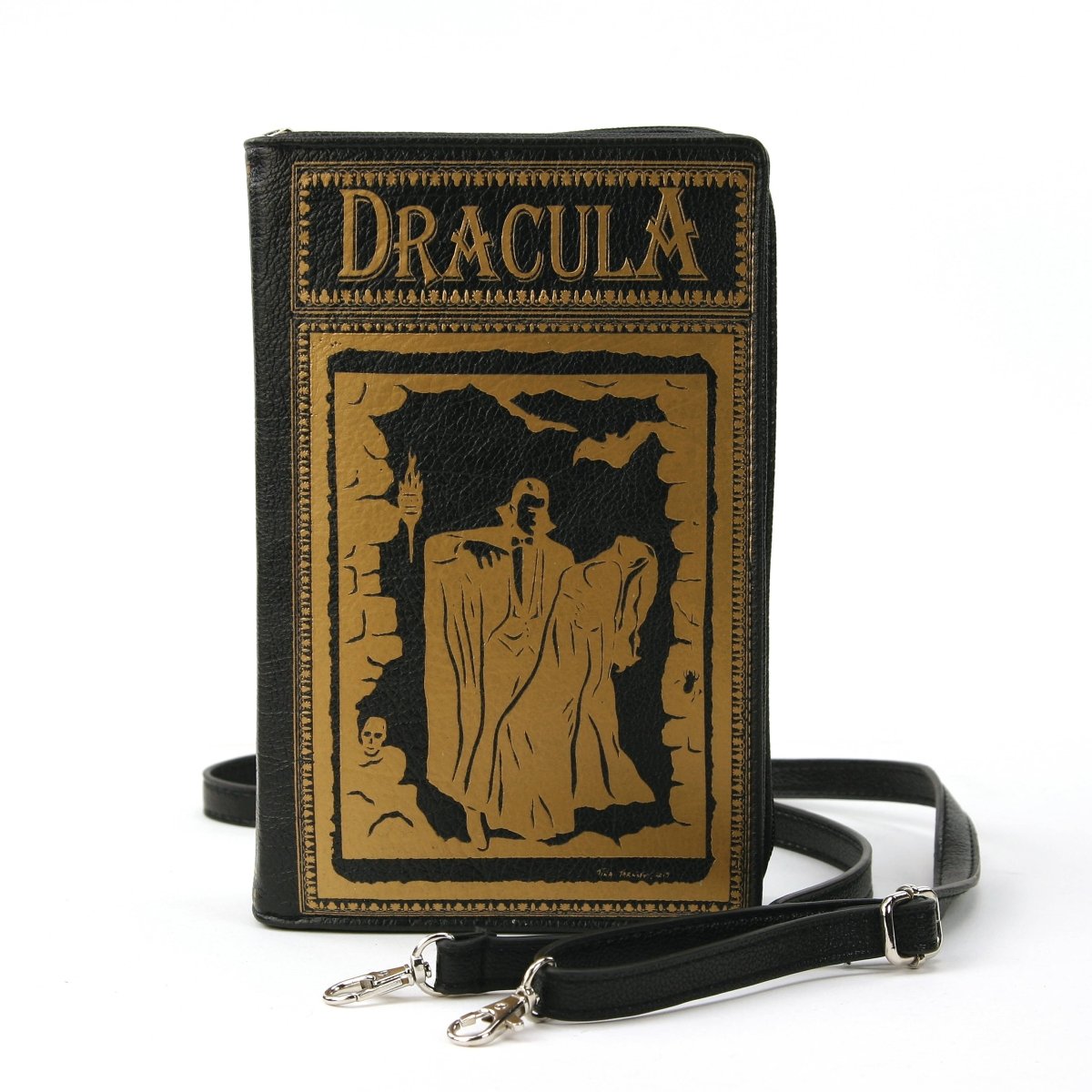 Dracula Book Cross Body Bag in Vinyl PRE ORDER - Daisy Mae Boutique