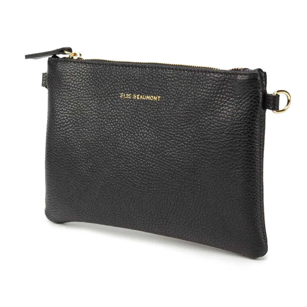 Elie Beaumont Pouch Bag Black - Daisy Mae Boutique