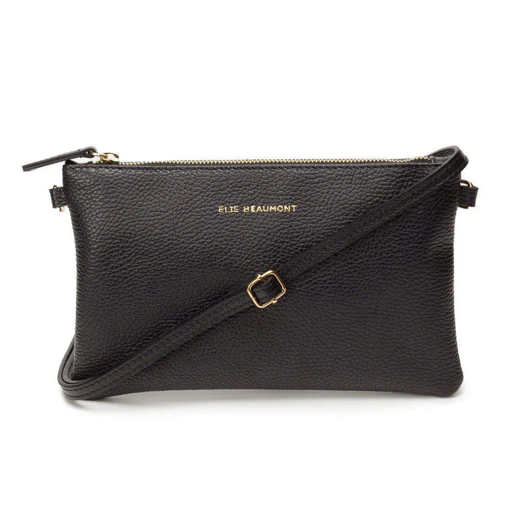 Elie Beaumont Pouch Bag Black - Daisy Mae Boutique