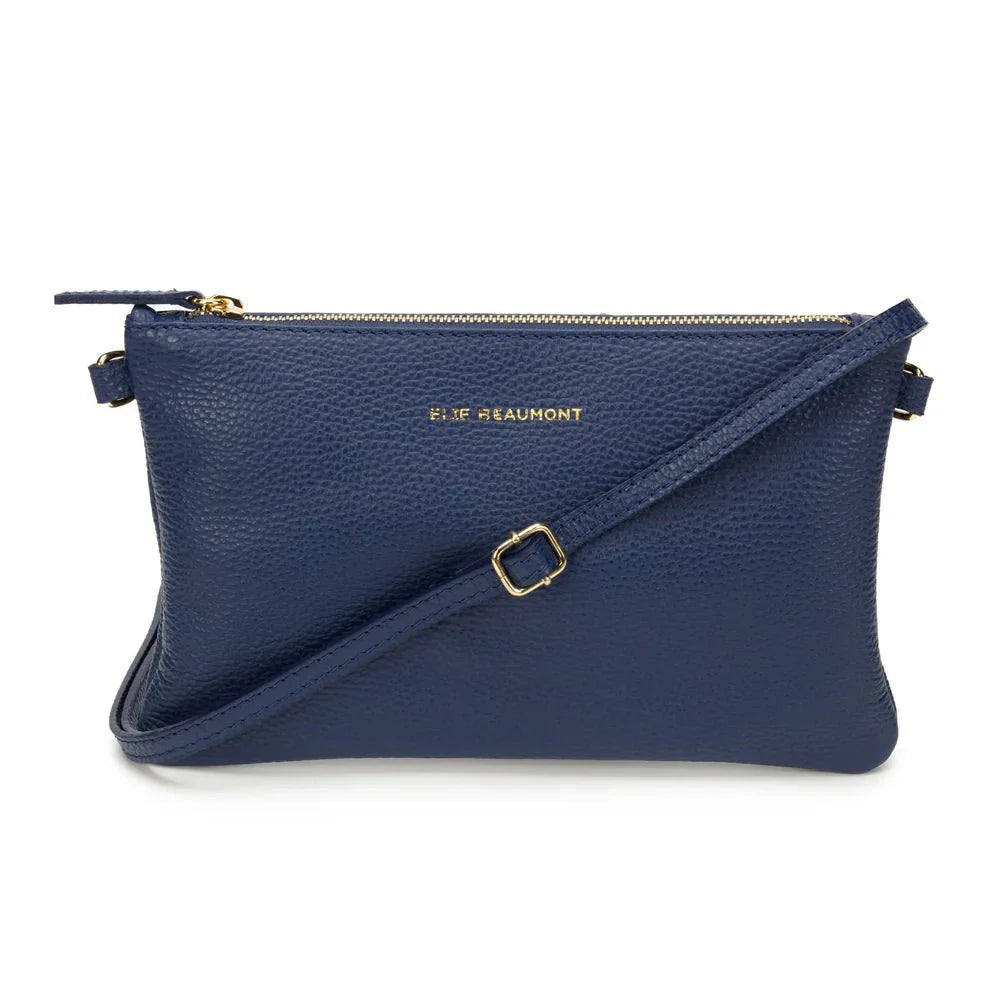 Elie Beaumont Pouch Bag Navy - Daisy Mae Boutique