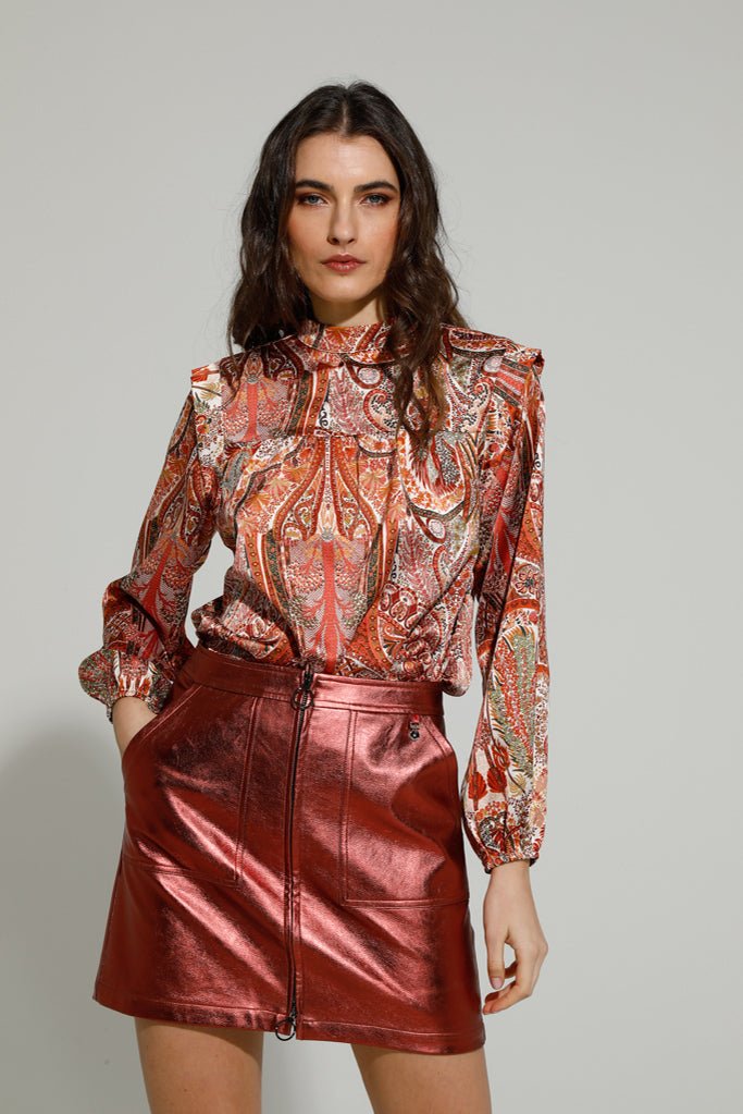 Goa Goa Gorya Metallic Skirt - Daisy Mae Boutique