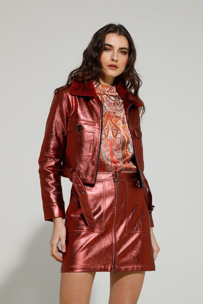 Goa Goa Gorya Metallic Skirt - Daisy Mae Boutique