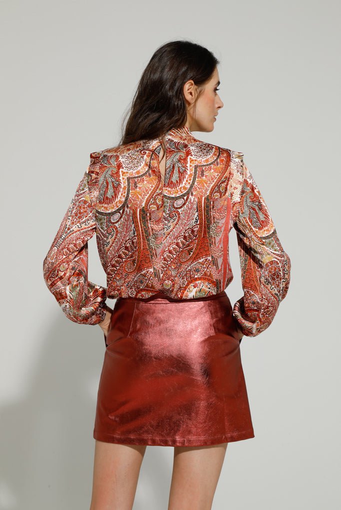 Goa Goa Gorya Metallic Skirt - Daisy Mae Boutique