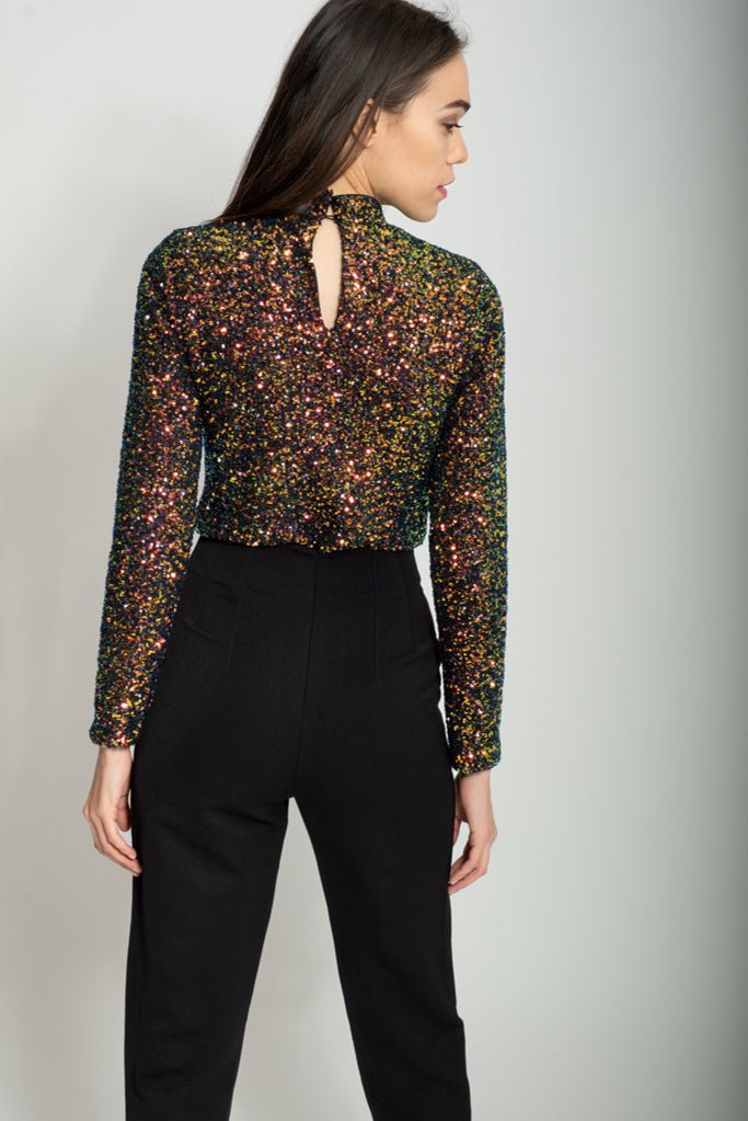Goa Goa Helena Sequin Bodysuit - Daisy Mae Boutique
