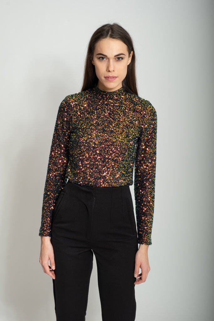 Goa Goa Helena Sequin Bodysuit - Daisy Mae Boutique