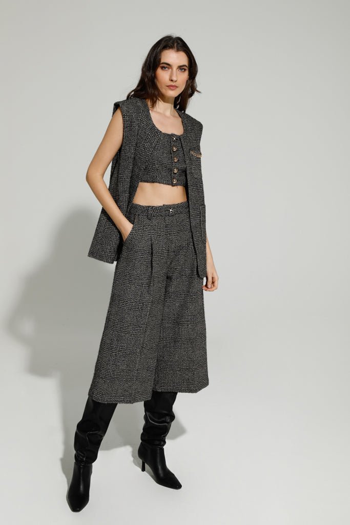 Goa Goa Pulitzer Tweed Culottes - Daisy Mae Boutique