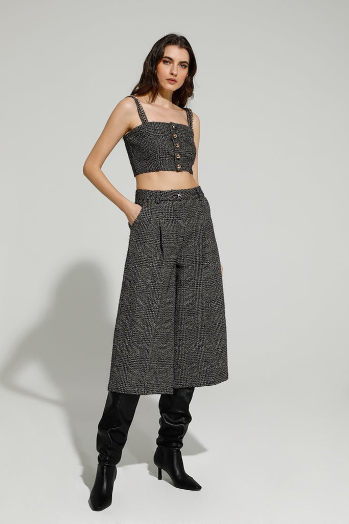 Goa Goa Pulitzer Tweed Culottes - Daisy Mae Boutique