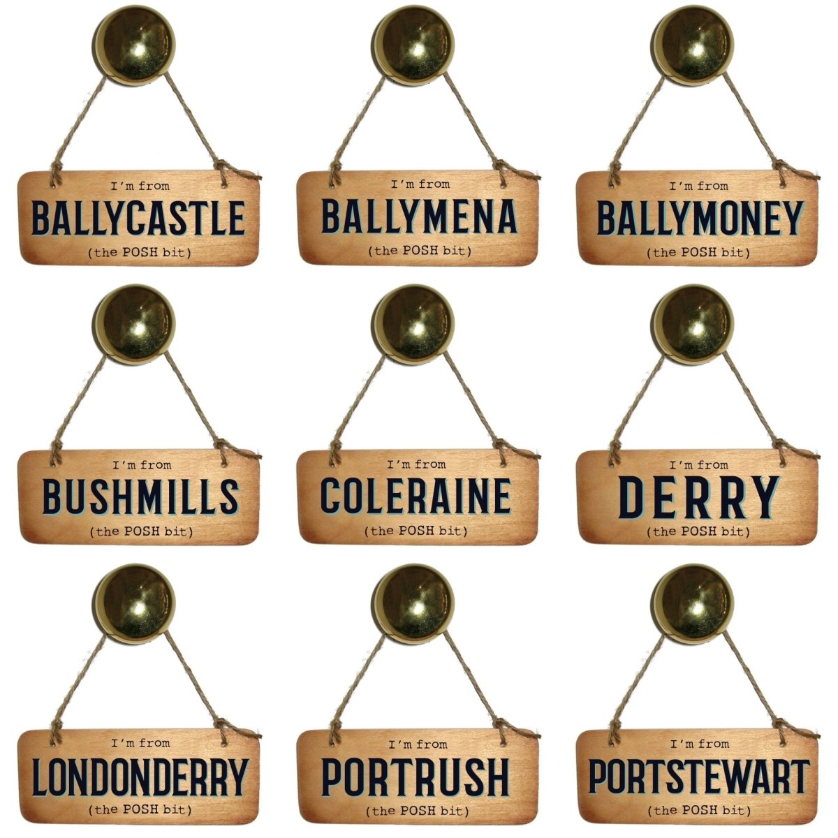I’m from YOUR CHOICE ‘The Posh Bit’ Wooden Sign - Daisy Mae Boutique