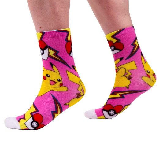 Irregular Choice *POKEMON* Socks Dark Pink - Daisy Mae Boutique