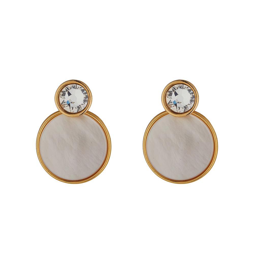 Knight and Day Mother of Pearl Earrings - Daisy Mae Boutique