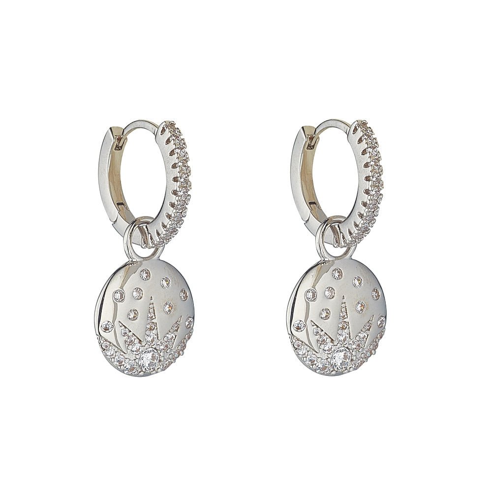 Knight & Day Brooklyn Rhodium Earrings P126EAP - Daisy Mae Boutique