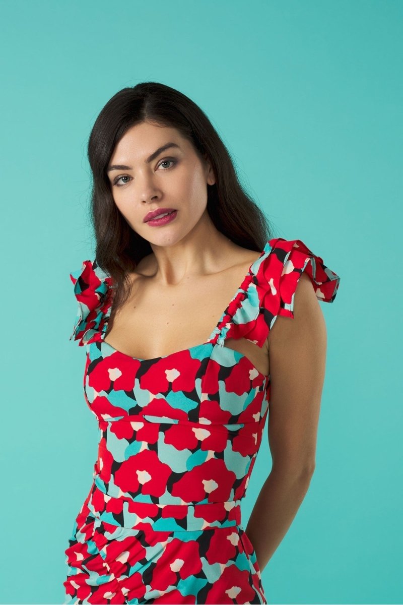 Minueto Sendy Red Poppy Top - Daisy Mae Boutique