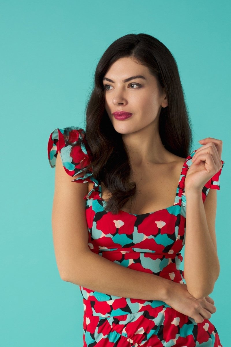 Minueto Sendy Red Poppy Top - Daisy Mae Boutique