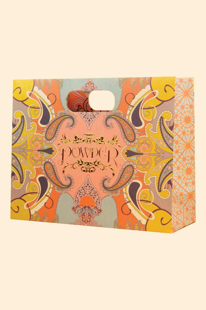 Powder Floral Tiger Face Zip Pouch - Daisy Mae Boutique