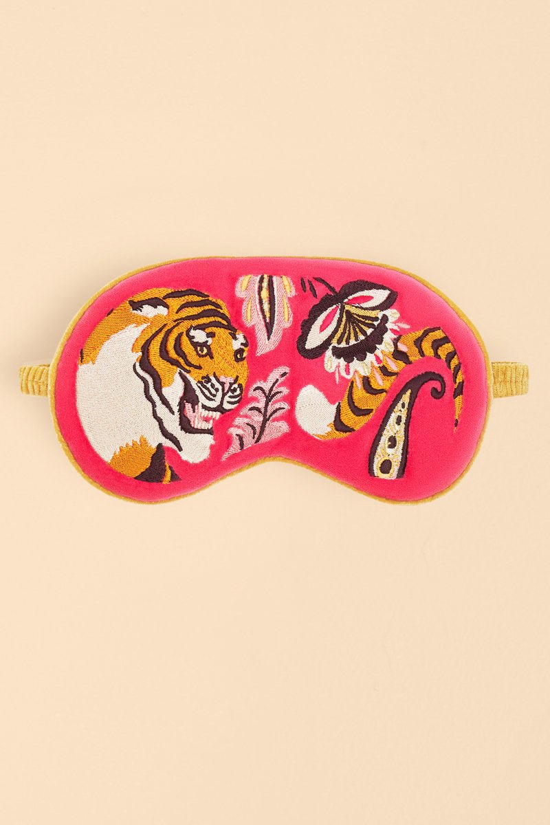 Powder Luxury Lavender Velvet Eye Mask - Thrill Of The Tiger - Daisy Mae Boutique