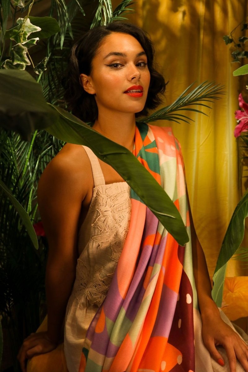 Powder Modern Parrott Scarf - Daisy Mae Boutique