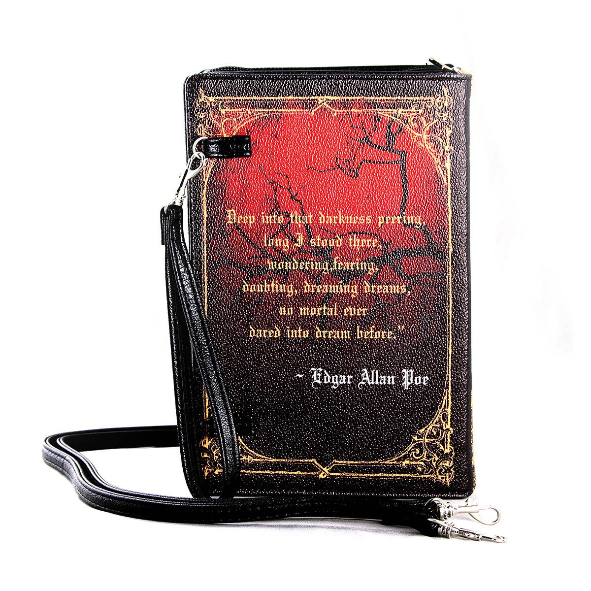 The Raven Vintage Book Clutch Bag in Vinyl PRE ORDER - Daisy Mae Boutique
