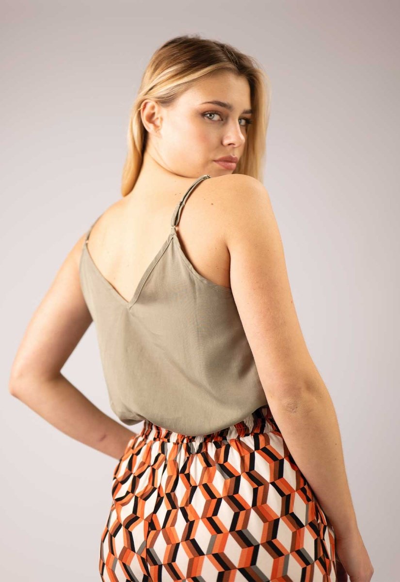 Zibi London CLARA Cami Top Green - Daisy Mae Boutique